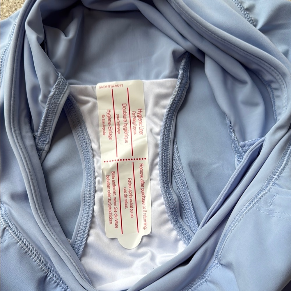 NEW LANDS’ END Soft Cloud Blue Women's Swim Shorts - Picture 6 of 9